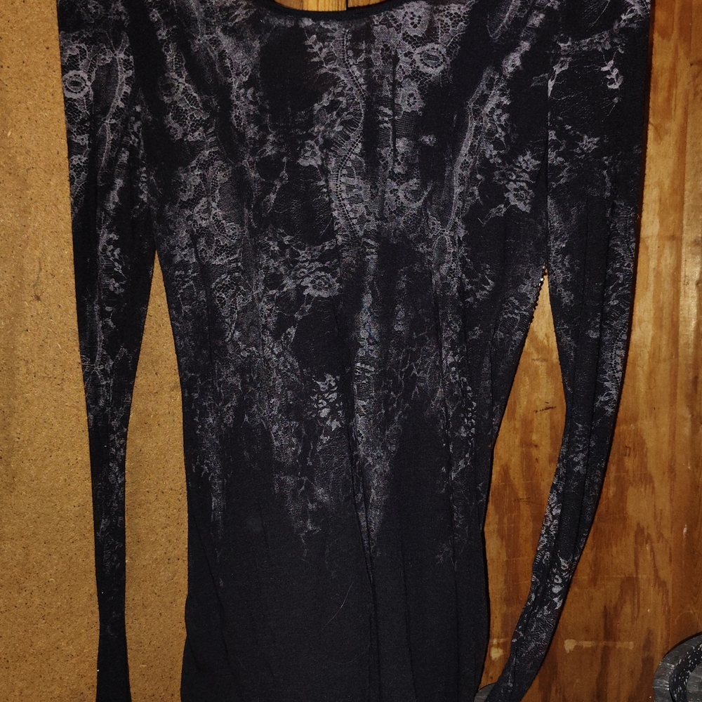Miss Me Black Lace Embellished Top